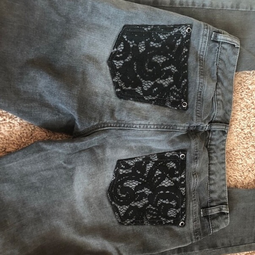 Size 6 Michael Kors gray skinny jeans